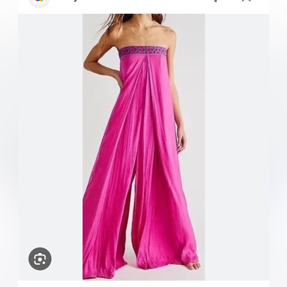 Free People Pink Jumpsuit with Flowing Silhouette - Picture 2 of 6